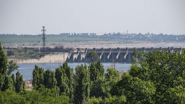 一部損壊したカホフカ水力発電所ダム - Sputnik 日本