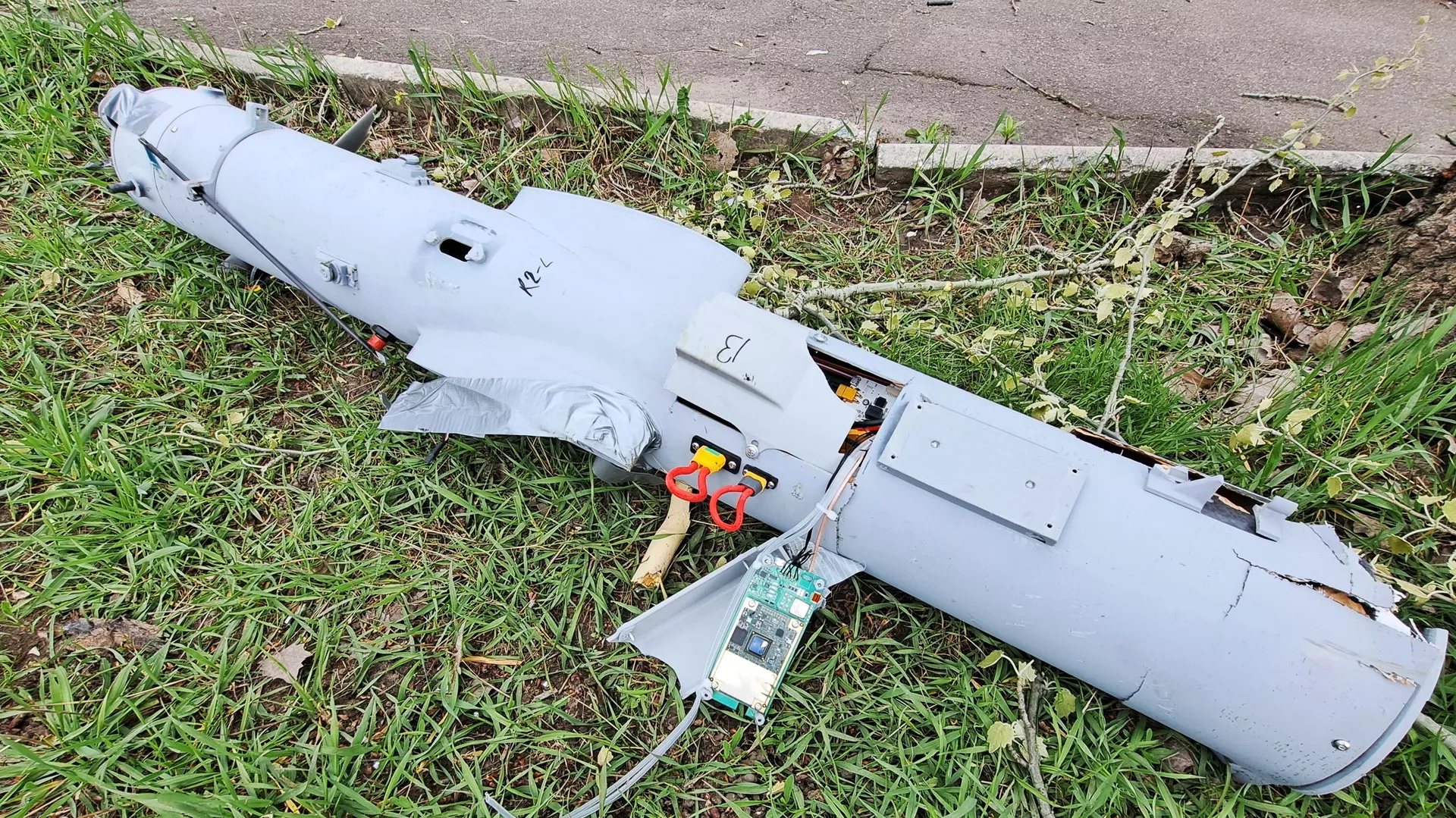 ウクライナ軍の無人機の残骸