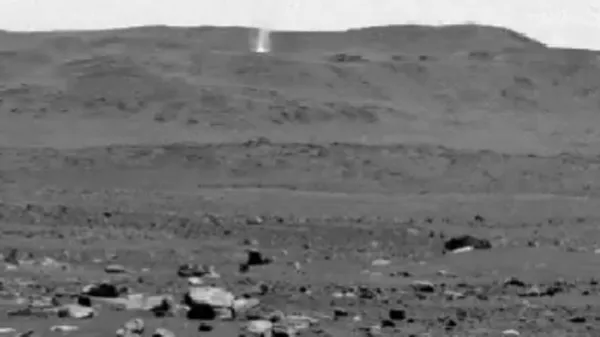 Mars dust devil caught in action! - Sputnik 日本