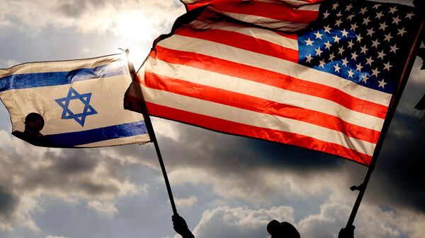 イスラエルと米国の旗 - Sputnik 日本