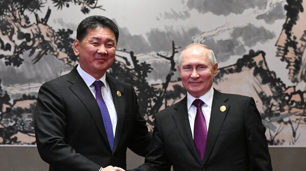 モンゴルのフレルスフ大統領とロシアのプーチン大統領 - Sputnik 日本