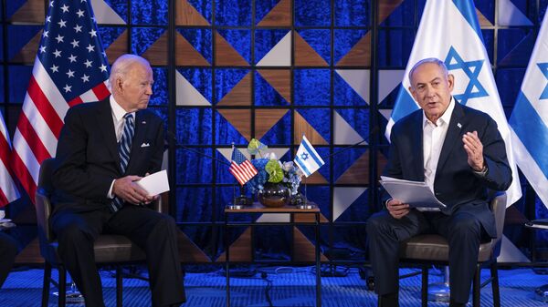 米国のバイデン大統領とイスラエルのネタニヤフ首相 - Sputnik 日本