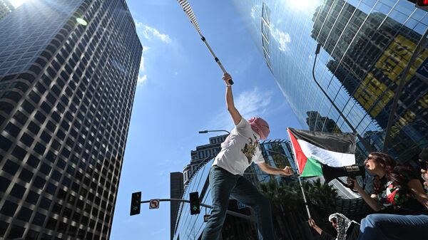 パレスチナ支持のデモ（米ロサンゼルス） - Sputnik 日本