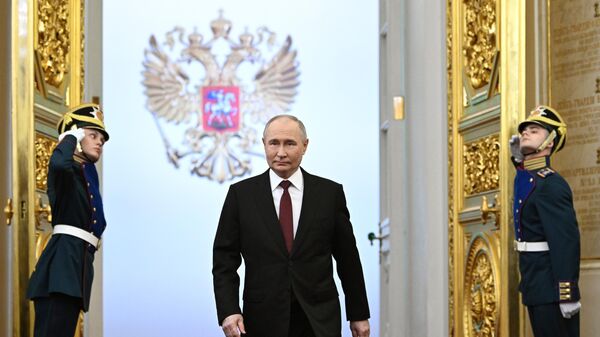 就任式会場でのプーチン大統領 - Sputnik 日本