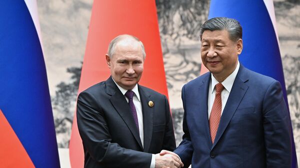 Президент Владимир Путин прибыл в Китай с официальным визитом - Sputnik 日本