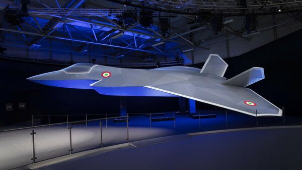 次期戦闘機の模型。伊レオナルド社のXアカウント（@Leonardo_live）より。  - Sputnik 日本
