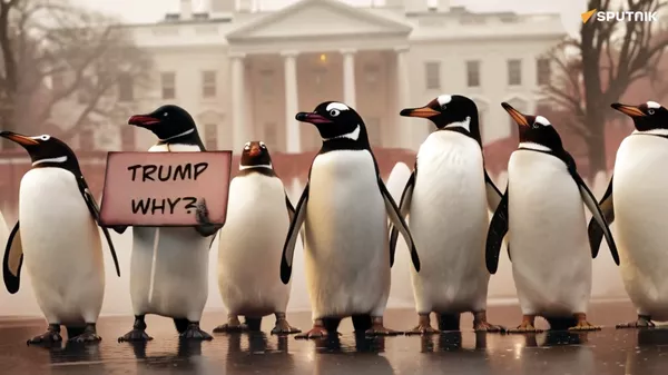 「トランプ関税」にペンギンたちが反対  - Sputnik 日本