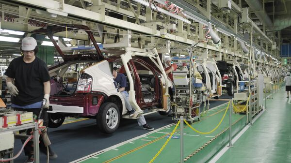 Сборочная линия на заводе Toyota Prius - Sputnik 日本