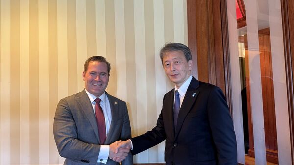 ウォルツ大統領補佐官と岡野正敬国家安保局長 - Sputnik 日本