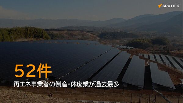 再エネ発電所の倒産が過去最多　補助金前提の企業は淘汰 - Sputnik 日本