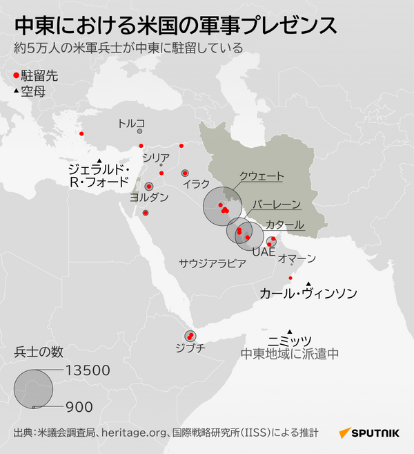 中東における米国の軍事プレゼンス - Sputnik 日本