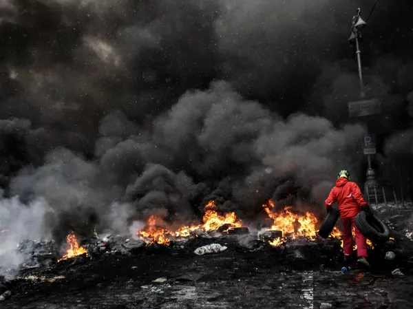 キエフ中心部で行われたウクライナの欧州統合を支持する集会参加者。 - Sputnik 日本