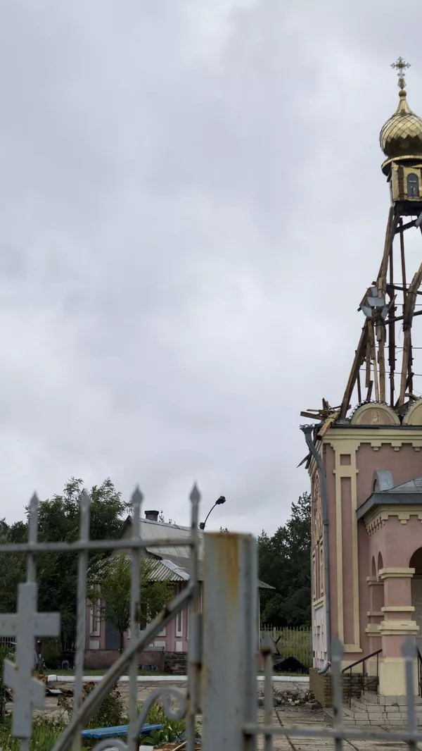 空爆後に破壊されたクラスノドン市の教会。 - Sputnik 日本