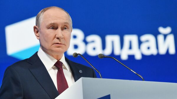 Президент Владимир Путин принял участие в работе дискуссионного клуба Валдай - Sputnik 日本