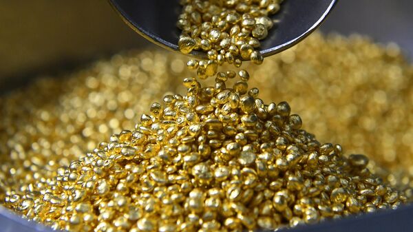 Слитки драгоценных металлов, произведенные на предприятии Красцветмет - Sputnik 日本