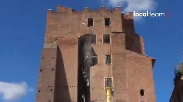 【中世の塔が崩落 コロッセオ近く】 - Sputnik 日本