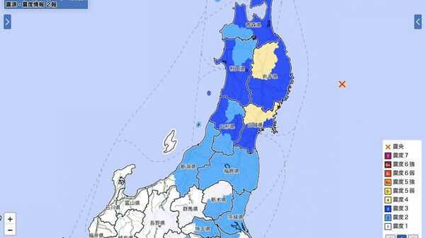 【岩手県付近で地震 M6 - Sputnik 日本