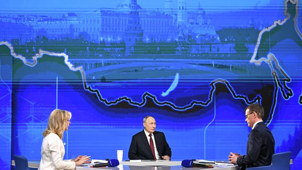 Итоги года с Владимиром Путиным - Sputnik 日本