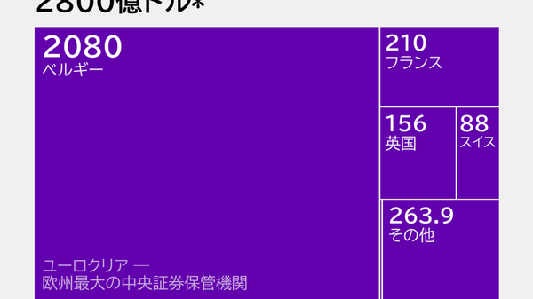 【図説：西側が凍結する露中銀の資産】 - Sputnik 日本