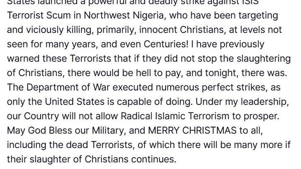 【米軍、ナイジェリアのイスラム過激派組織拠点に「強力な攻撃」】 - Sputnik 日本