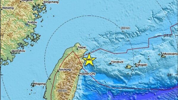 【台湾付近でM6 - Sputnik 日本