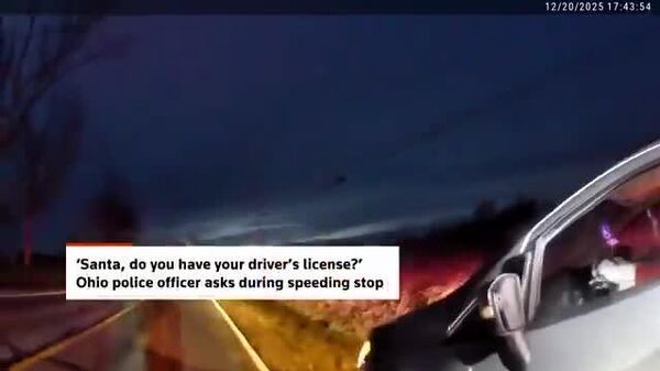 【「サンタクロース」がスピード違反で停車させられる】 - Sputnik 日本