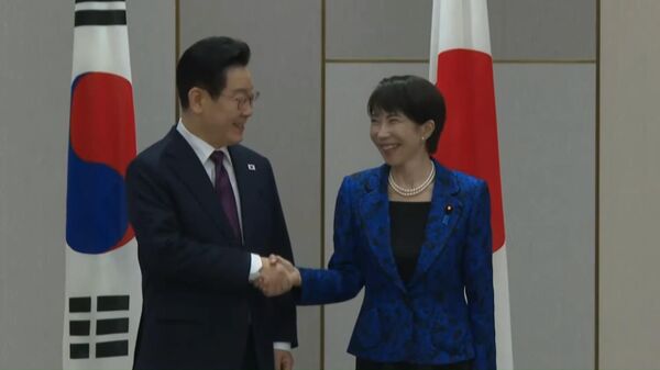 日韓首脳 - Sputnik 日本