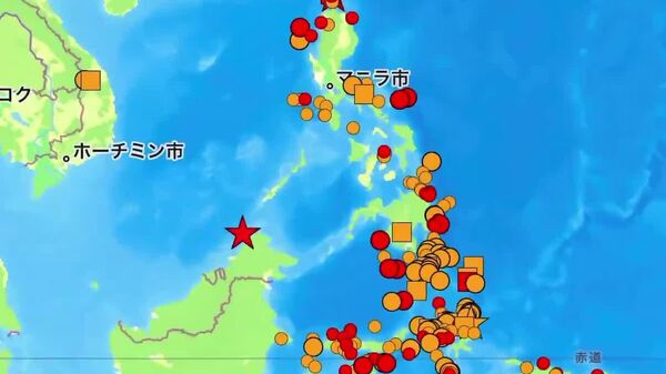 【ボルネオ島沖でM7 - Sputnik 日本