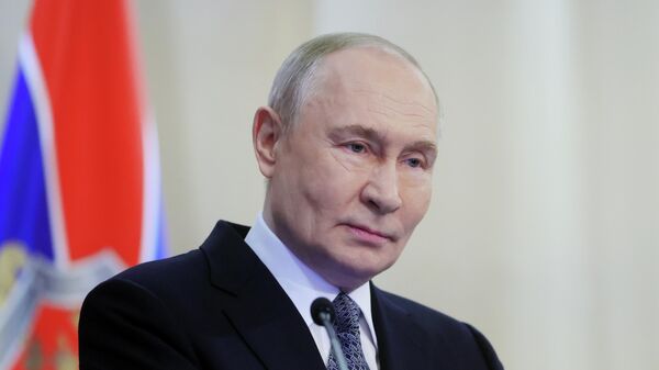 Президент Владимир Путин принял участие в заседании коллегии ФСБ РФ - Sputnik 日本