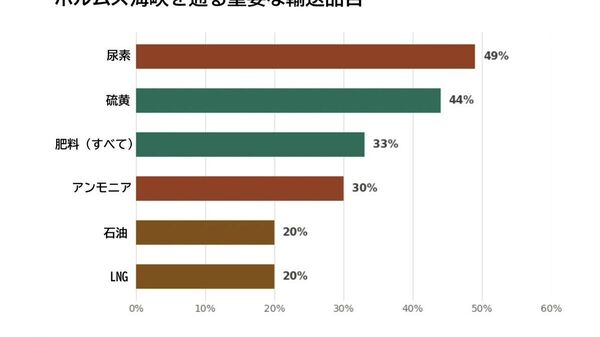 【ホルムズ海峡封鎖で迫る「静かなる危機」 日本の食卓への影響は】（1/2） - Sputnik 日本