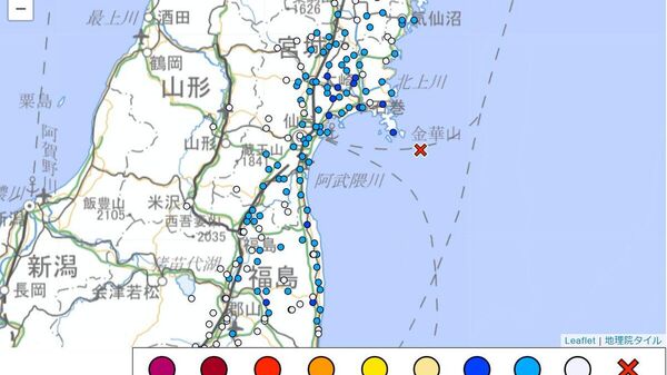 【宮城県沖でM4 - Sputnik 日本