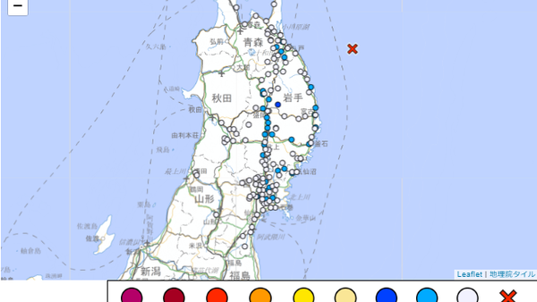 【青森県東方沖でM5 - Sputnik 日本