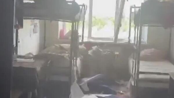 📽️ ウクライナ軍による攻撃で破壊されたスタロベリスクの学生寮で撮影された映像。これは、トルコのジャーナリスト、ユルドゥラン・アジャル氏がスプートニクに提供したもの。 - Sputnik 日本