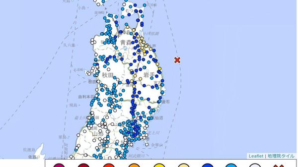 【岩手県沖でM6 - Sputnik 日本