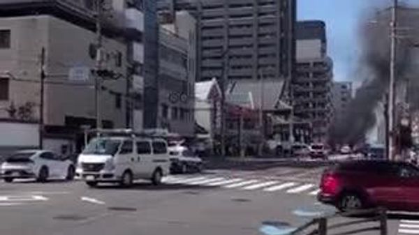【車衝突で炎上か 大阪】 - Sputnik 日本