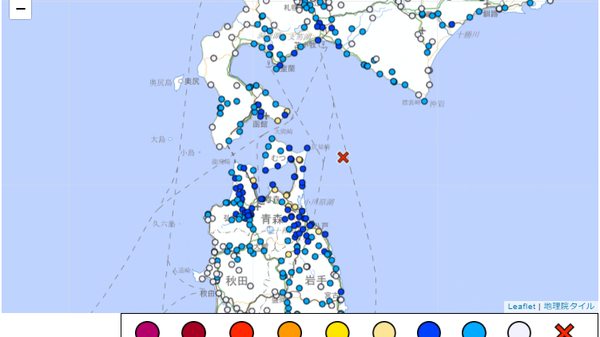 【青森県東方沖でM5 - Sputnik 日本