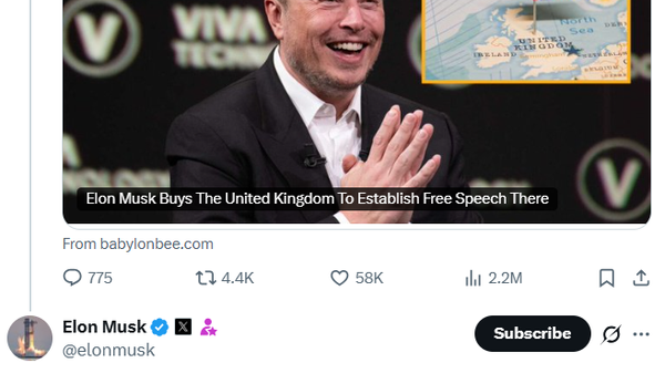 【マスク氏、英国の買収に興味を示す】 - Sputnik 日本