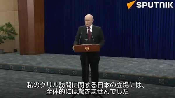 🗨️プーチン大統領「私たちは残念に思うが、しかし、これは100％日本側の責任」 ロシアに対する日本の姿勢について - Sputnik 日本