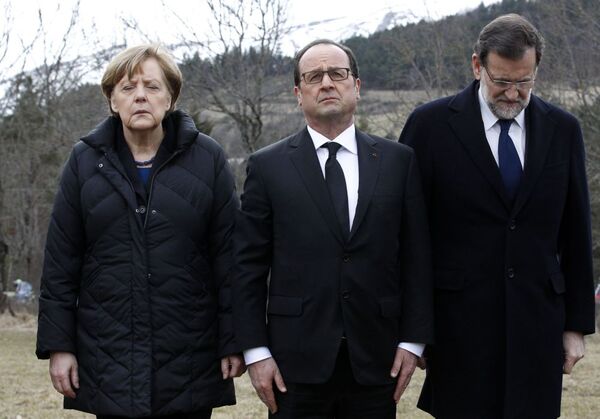 ドイツのメルケル首相、フランスのオランド大統領、スペインのラホイ首相 - Sputnik 日本