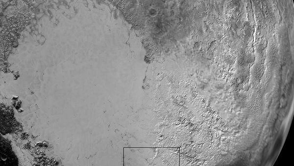 Обледеневшая равнина на поверхности Плутона снятая автоматической межпланетной станцией NASA New Horizons - Sputnik 日本