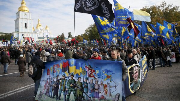 キエフで民族主義者たちの行進の最中に爆発 - Sputnik 日本