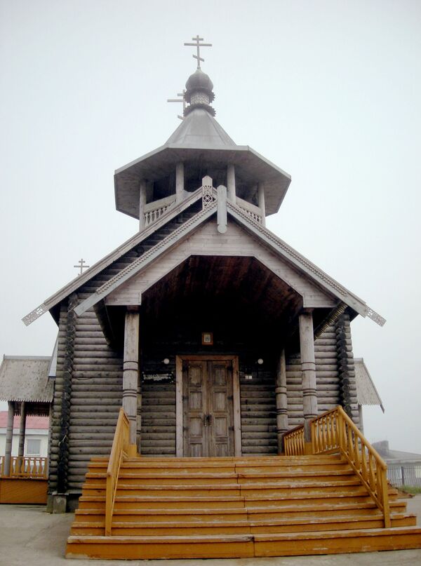 国後島にあったロシア正教の教会の入り口 - Sputnik 日本