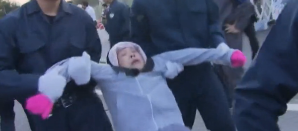 辺野古で基地移設に反対する市民と機動隊が激しくもみ合い - Sputnik 日本