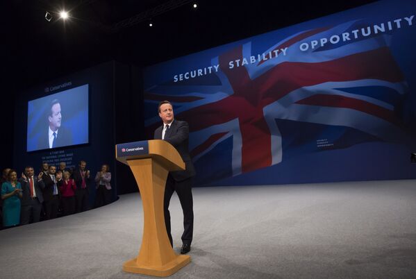 マンチェスターの保守党年次総会における英国首相デヴィッド・キャメロン - Sputnik 日本