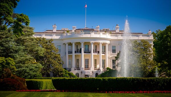Здание Белого дома в Вашингтоне за забором - Sputnik 日本