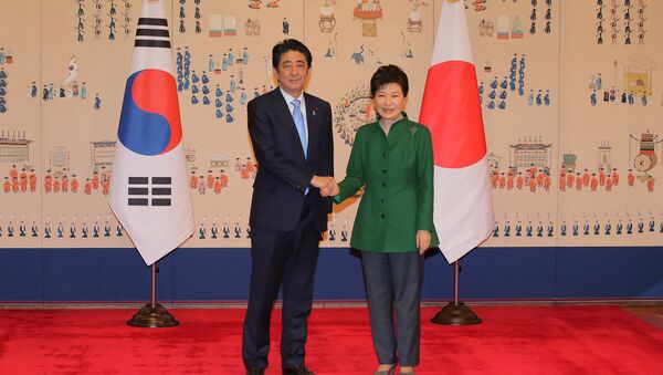 日本首相と韓国大統領 - Sputnik 日本