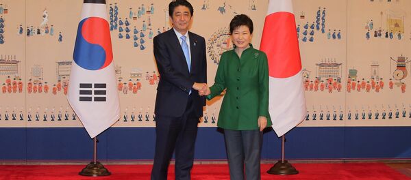 日本首相と韓国大統領 日本首相と韓国大統領 - Sputnik 日本