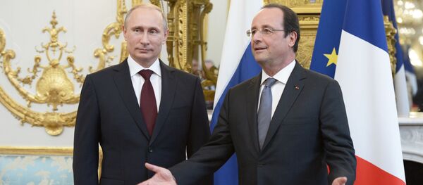 ロシアのプーチン大統領とフランスのオランド大統領 ロシアのプーチン大統領とフランスのオランド大統領 - Sputnik 日本