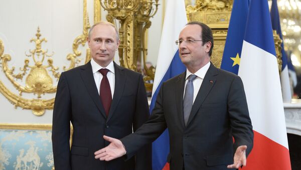 ロシアのプーチン大統領とフランスのオランド大統領 - Sputnik 日本