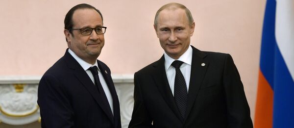 フランスのオランド大統領とロシアのプーチン大統領 フランスのオランド大統領とロシアのプーチン大統領 - Sputnik 日本